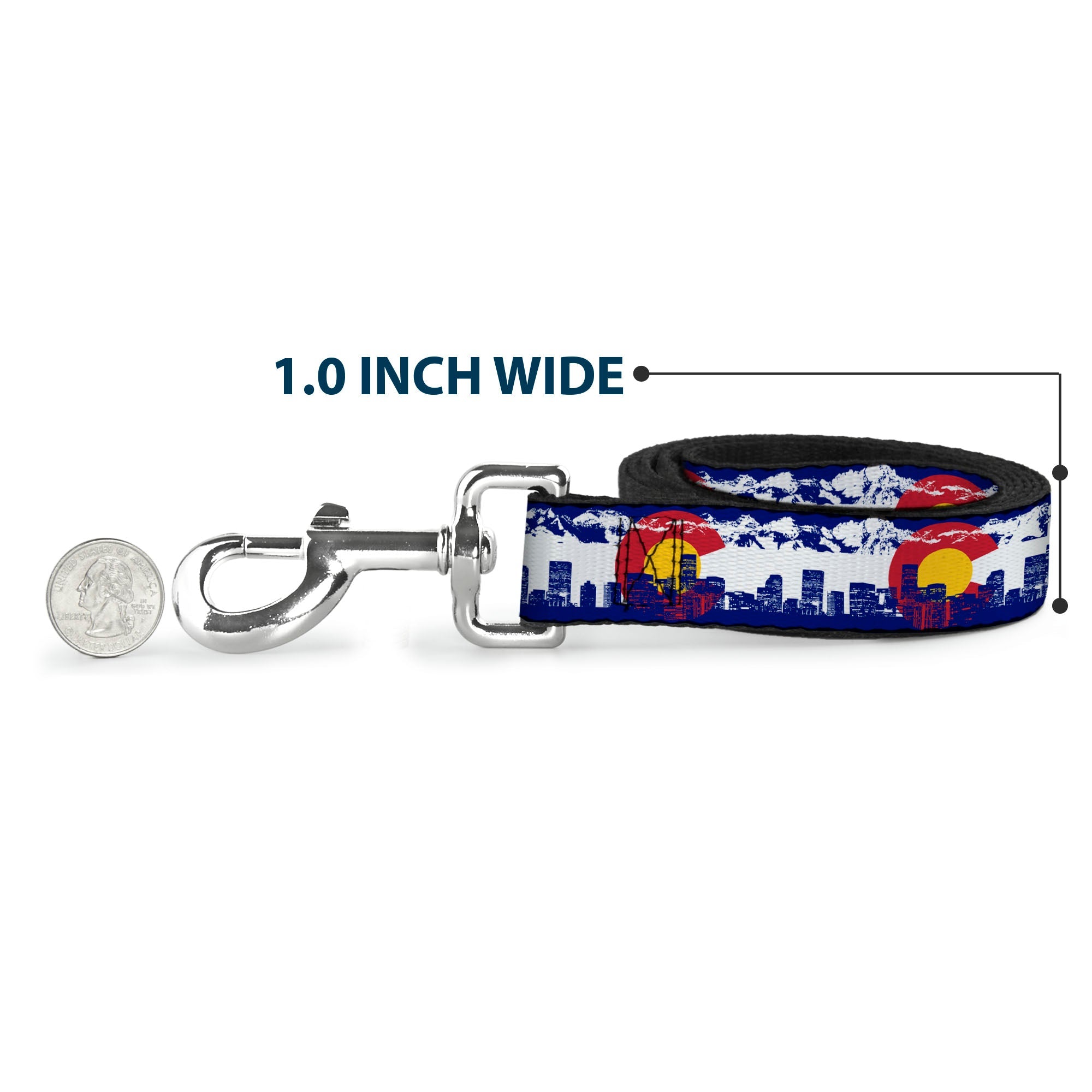 Dog Leash - Colorado Skyline/Mountains