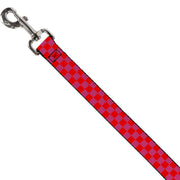 Dog Leash - Checker Fluoresecent Orange/Pink