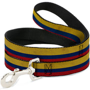 Dog Leash - Colombia Flag Distressed