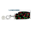 Load image into Gallery viewer, Dog Leash - Cherries Scattered Black
