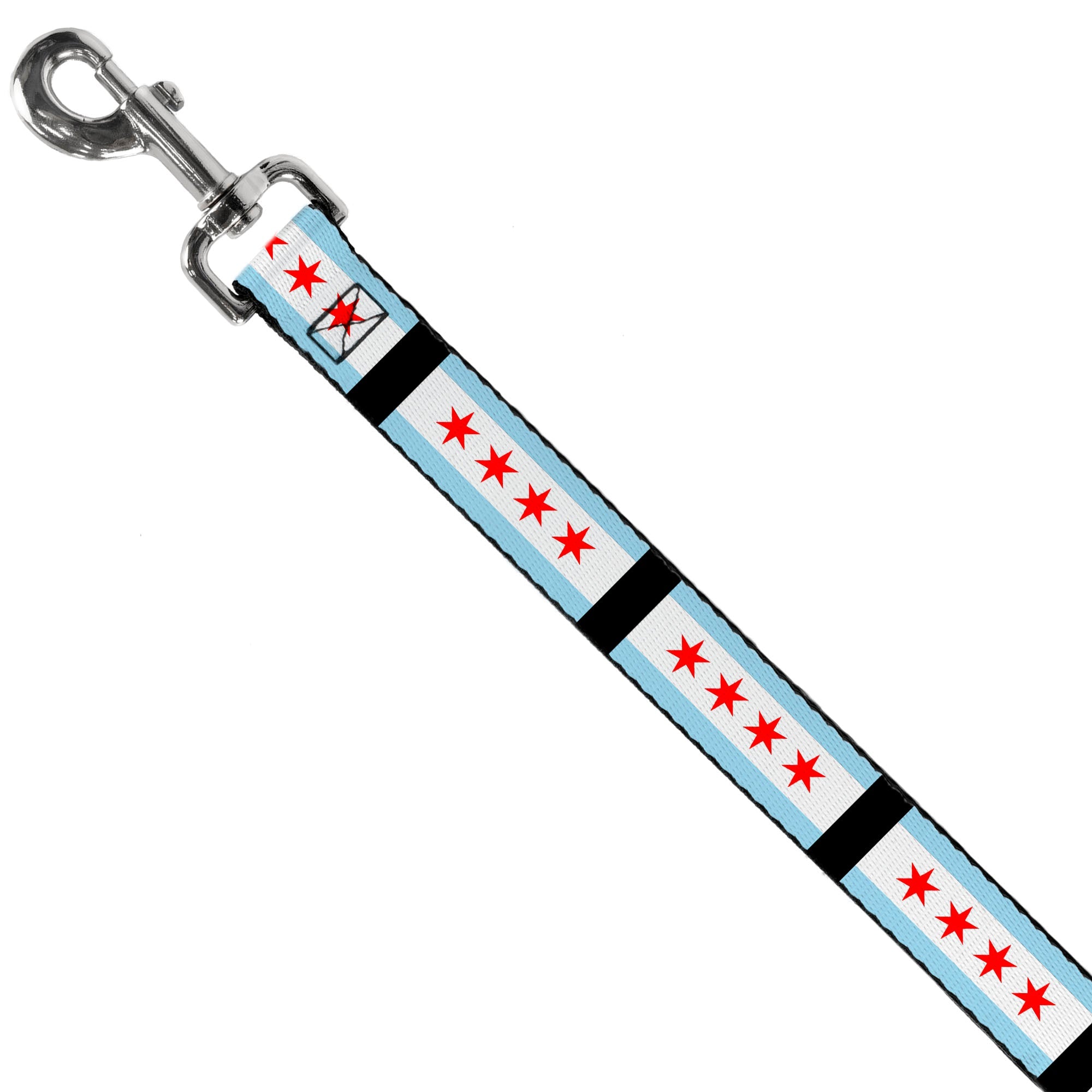 Dog Leash - Chicago Flags/Black