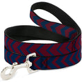 Load image into Gallery viewer, Dog Leash - Chevron2 Red/Navy

