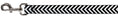 Load image into Gallery viewer, Dog Leash - Chevron3 White/Black
