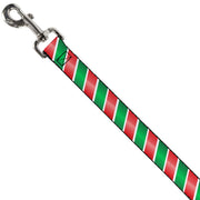 Dog Leash - Candy Cane4 White/Red/Green