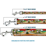 Dog Leash - Chicago Style Hot Dog Vivid