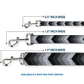 Load image into Gallery viewer, Dog Leash - Chevron Weathered Black/Grays
