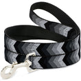 Load image into Gallery viewer, Dog Leash - Chevron Weathered Black/Grays
