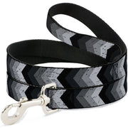 Dog Leash - Chevron Weathered Black/Grays