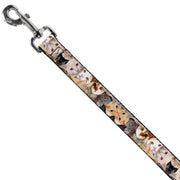 Dog Leash - Cat Faces Stacked