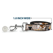 Dog Leash - Cat Faces Stacked