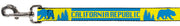 Dog Leash - CALIFORNIA REPUBLIC/Bear/Stars Silhouette Yellow/Blue