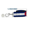 Load image into Gallery viewer, Dog Leash - Colorado Flag/Snowboarder Blue/White/Red/Yellow
