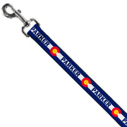 Dog Leash - Colorado PARKER Flag Blue/White/Red/Yellow