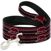 Dog Leash - Cali Bear/Aztec4 Black/Dark Reds/Cream