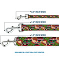 Load image into Gallery viewer, Dog Leash - Christmas Elves/Stripes Black/Red/White/Green
