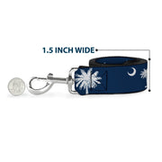 Dog Leash - South Carolina Flags Scattered