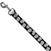 Dog Leash - Sugar Skulls Black/White/Black