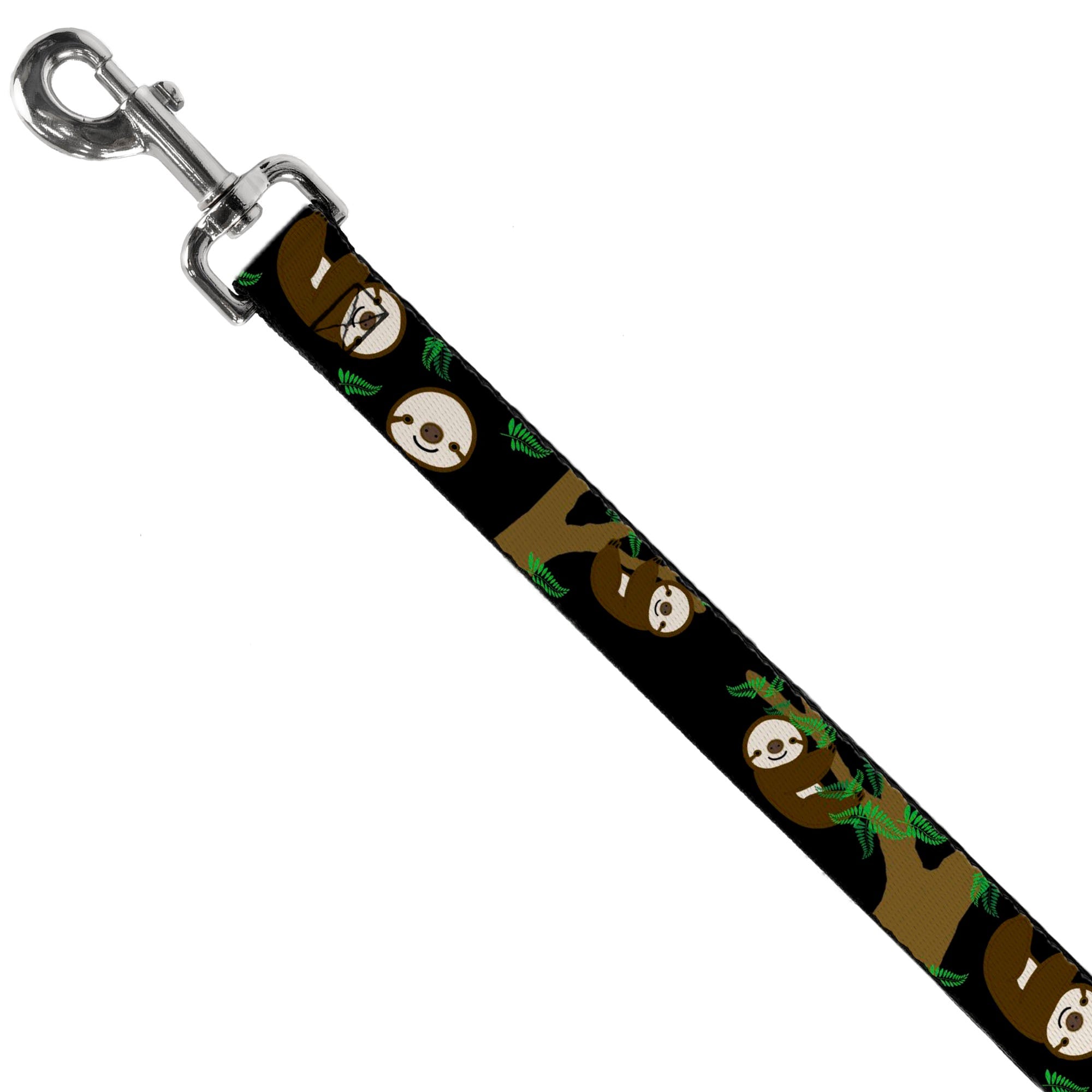 Dog Leash - Sloth Face/Hanging Black