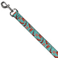 Load image into Gallery viewer, Dog Leash - Sheriff's Gear/Vertical Stripe Turquoise/Browns
