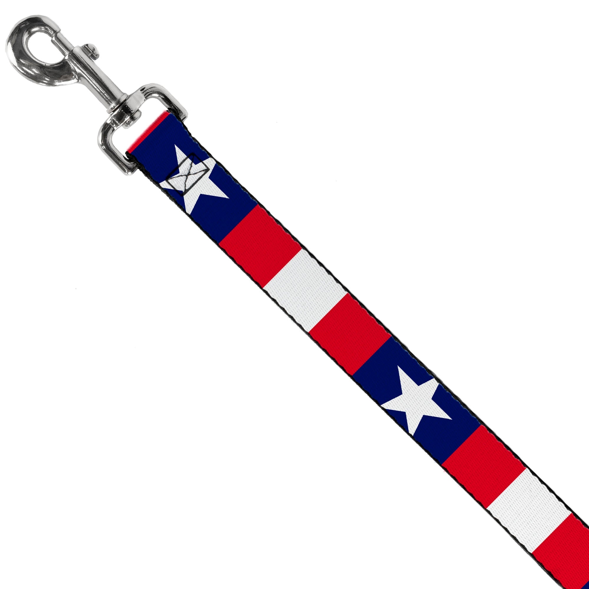 Dog Leash - Stars & Stripes Ribbon Red/Blue/White