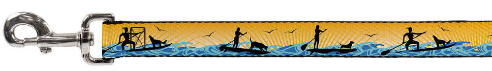 Dog Leash - SUP w/Dog Yellows/Blues/Black