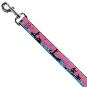 Dog Leash - SUP w/Dog Pink/Blues/Black
