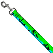 Dog Leash - SUP w/Dog Neon Green/Blues/Black