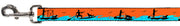 Dog Leash - SUP w/Dog Neon Orange/Blues/Black
