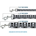 Load image into Gallery viewer, Dog Leash - Skull & Cross Bones Blocks Black/White White/Black
