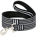 Load image into Gallery viewer, Dog Leash - Stripe Blocks Black/White

