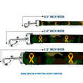 Load image into Gallery viewer, Dog Leash - Support Our Troops Camo Olive/Yellow Ribbon
