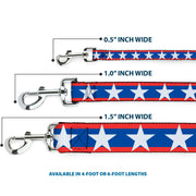 Dog Leash - Stars/Stripes Red/Blue/White