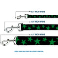 Load image into Gallery viewer, Dog Leash - Stars Scattered Black/Green
