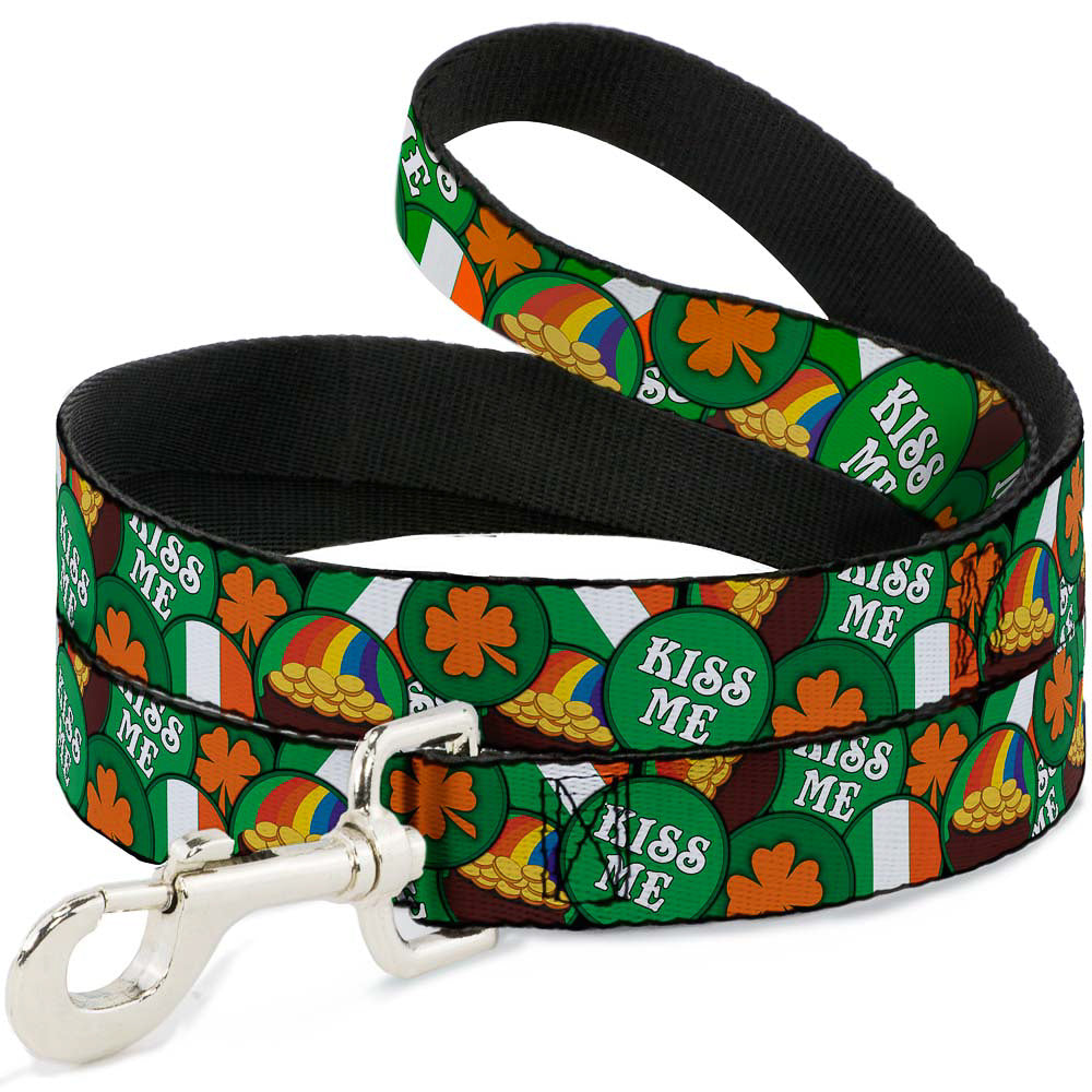 Dog Leash - St. Pat's 4-Buttons Stacked