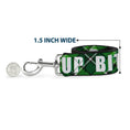 Load image into Gallery viewer, Dog Leash - St. Pat's DRINK UP BITCHES/Beer Mugs/Stacked Shamrocks Greens/White/Gold
