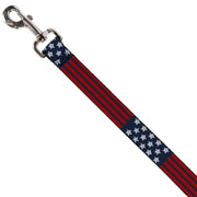 Dog Leash - Stars & Stripes2 Blue/White/Red