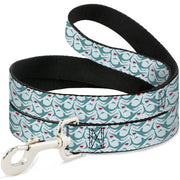 Dog Leash - Shark 3-Rows Light Blue