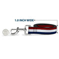 Load image into Gallery viewer, Dog Leash - Stripes Red/White/Blue
