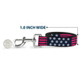 Load image into Gallery viewer, Dog Leash - Stars & Stripes2 Blue/White/Pink
