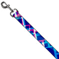 Load image into Gallery viewer, Dog Leash - Squares Stacked Blues/Pinks/Purples
