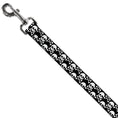 Load image into Gallery viewer, Dog Leash - Skull & Cross Bones Staggered Black/White
