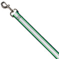 Load image into Gallery viewer, Dog Leash - Stripes Navy/Neon Green/Silver/White
