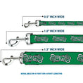 Load image into Gallery viewer, Dog Leash - Celtic Knot2 Greens/Black/White
