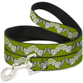 Load image into Gallery viewer, Dog Leash - Celtic Knot3 Olives/Black/White
