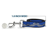Dog Leash - Celtic Knot4 Blues/Black/White