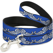Dog Leash - Celtic Knot4 Blues/Black/White