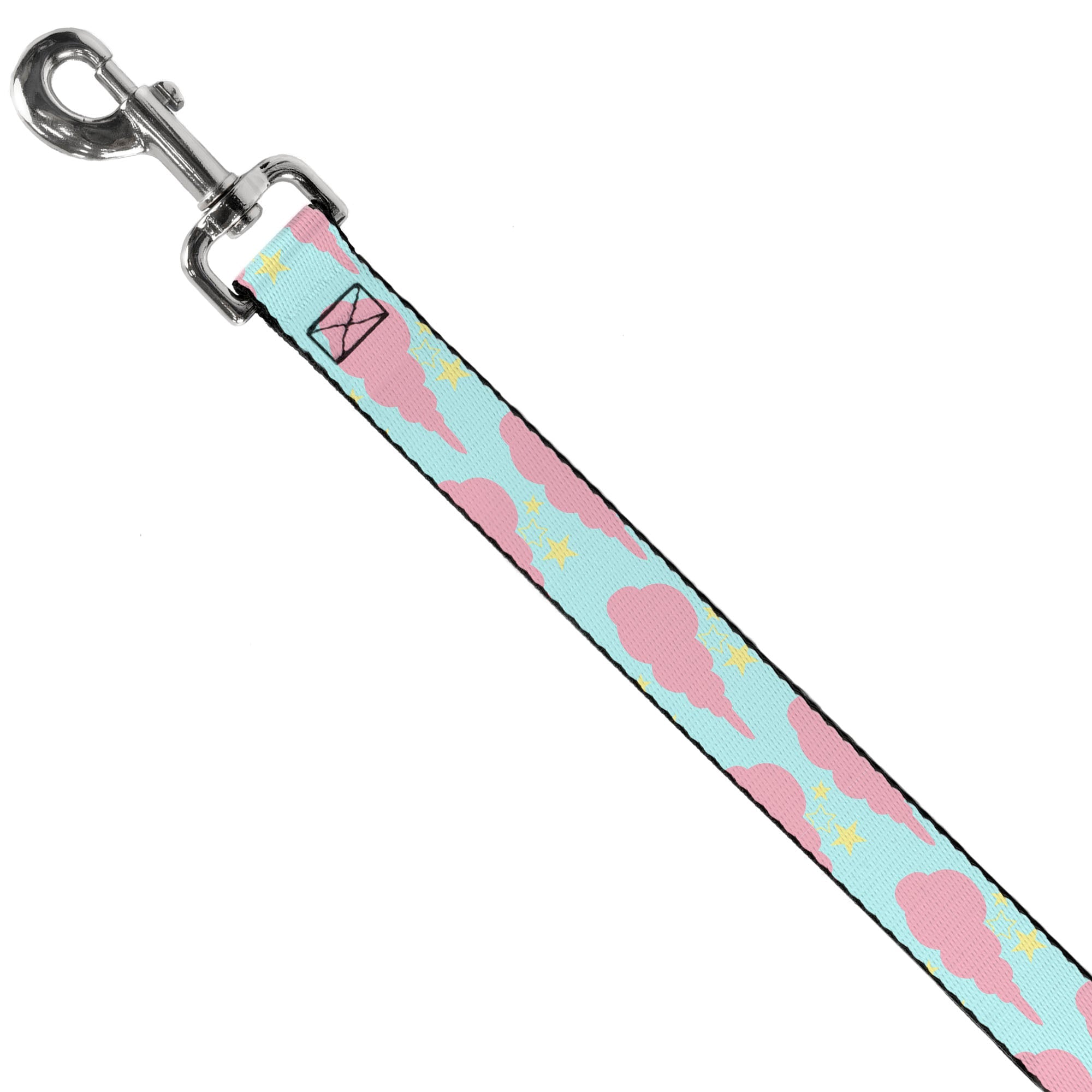 Dog Leash - Cloudy/Starry Sky Aqua/Pink/Yellow