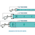 Load image into Gallery viewer, Dog Leash - Cacti1 Aqua Blues
