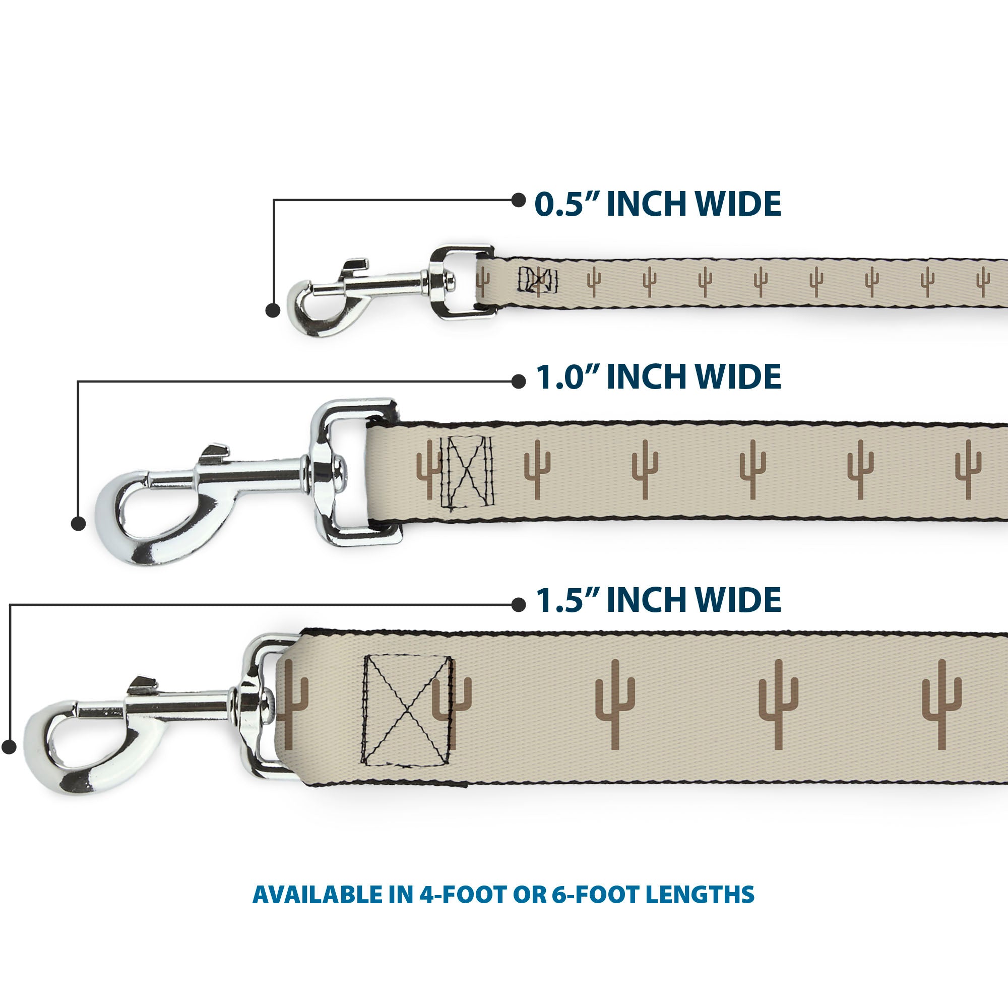 Dog Leash - Cacti2 Tans