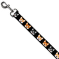 Load image into Gallery viewer, Dog Leash - Corgi 3-Faces Black
